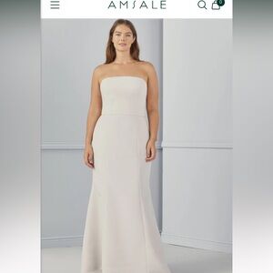 Amsale Agnes Gown in Champagne